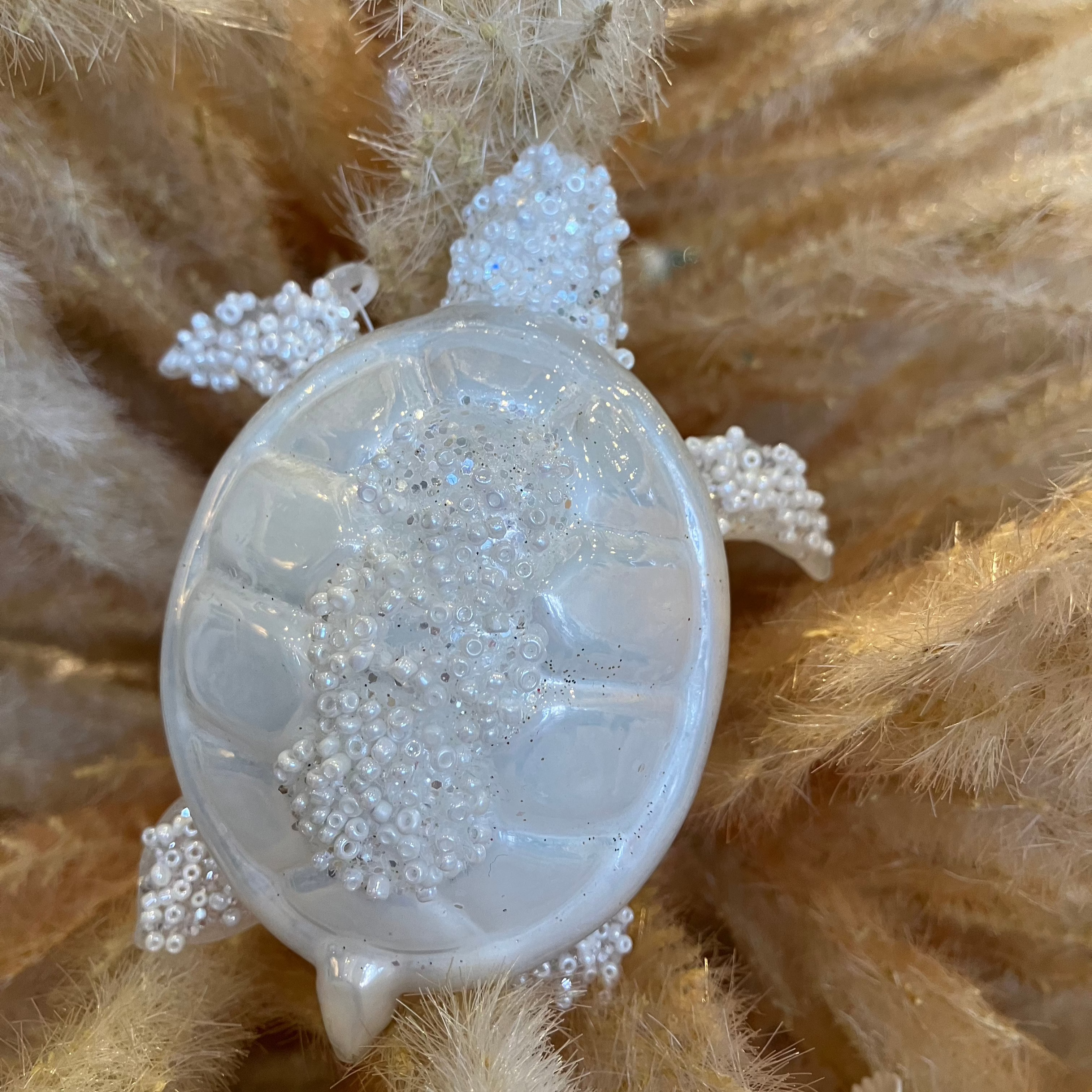 White Turtle Bauble Decoration