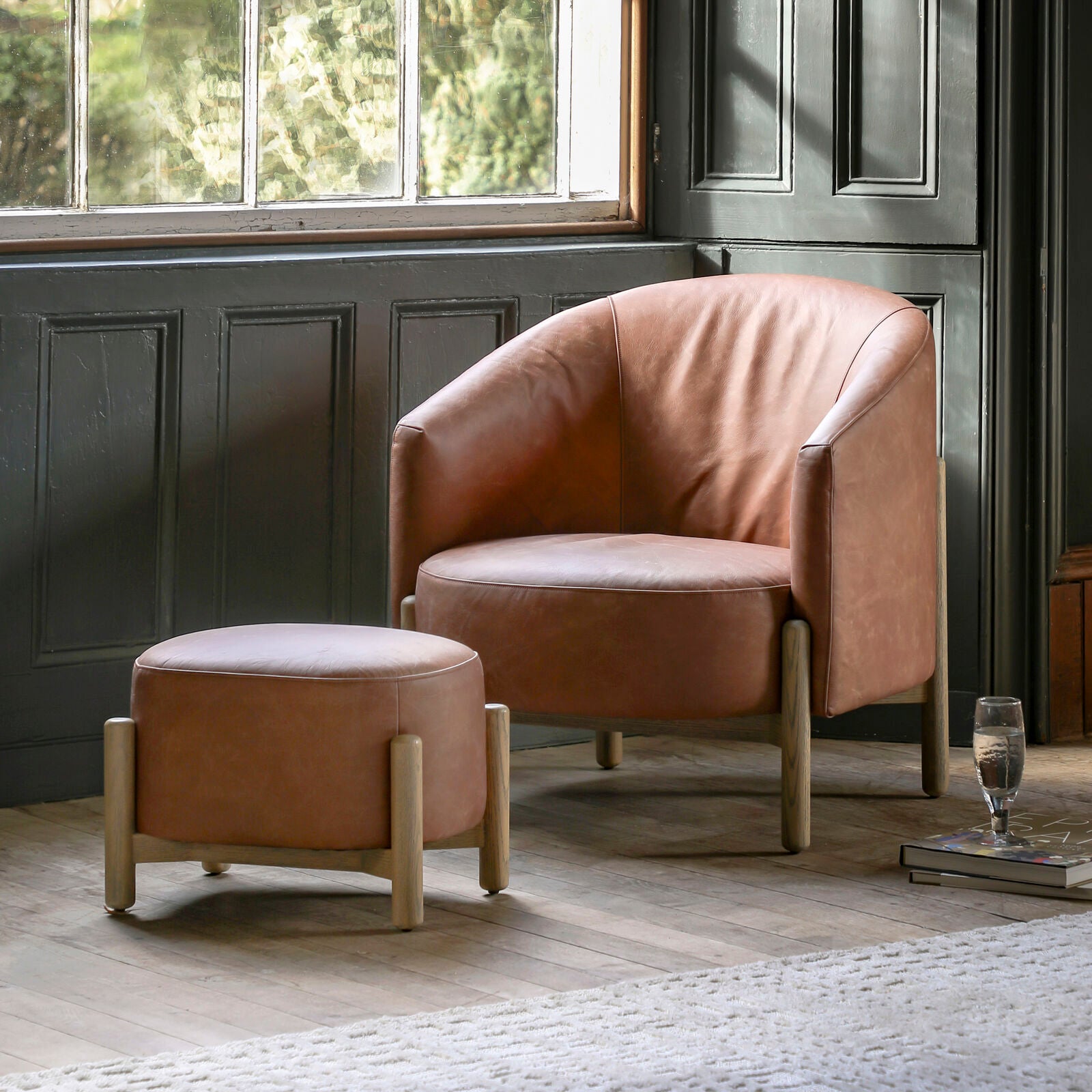 Tindon Armchair Vintage Brown Leather