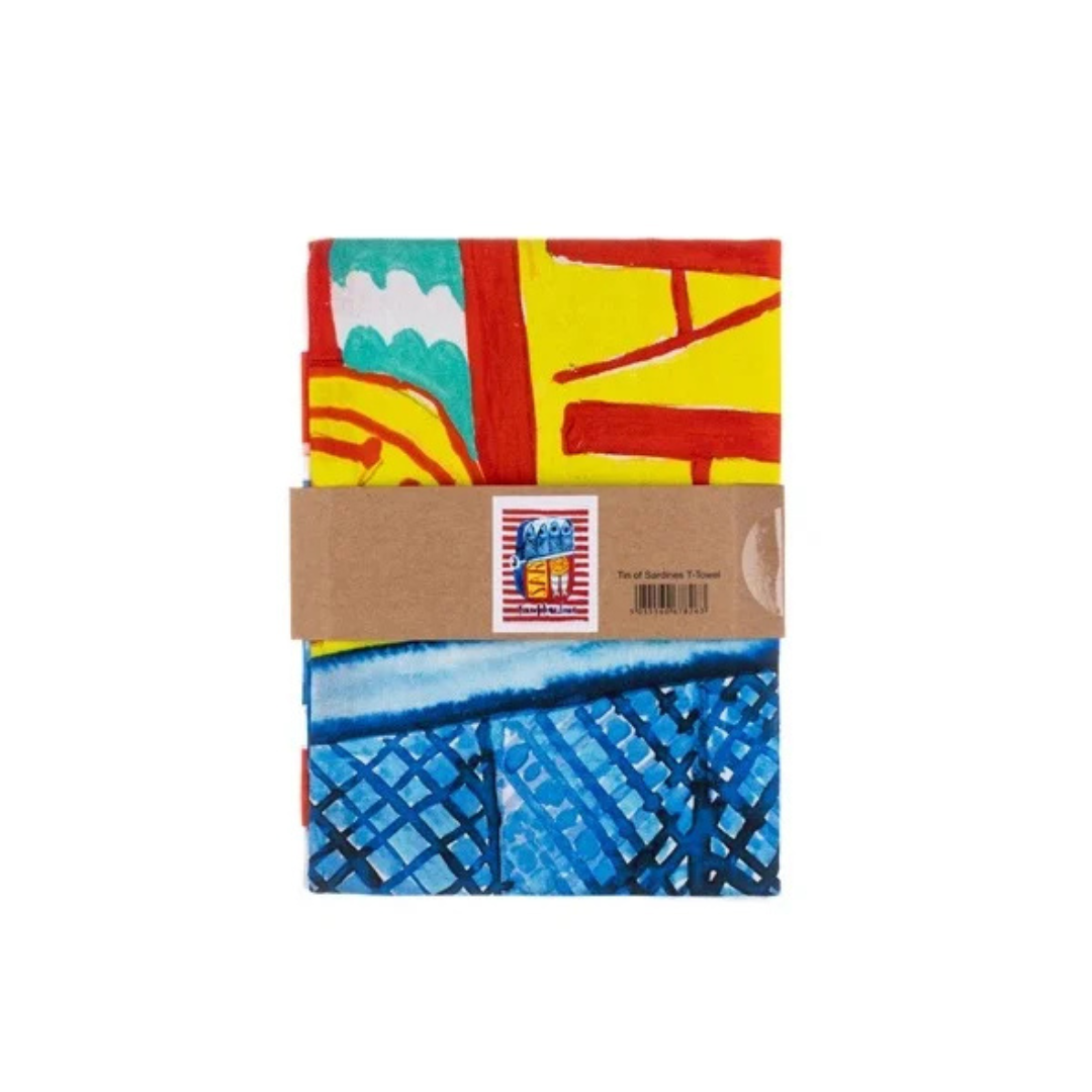 Tin of Sardines Tea Towel - WowCornwall