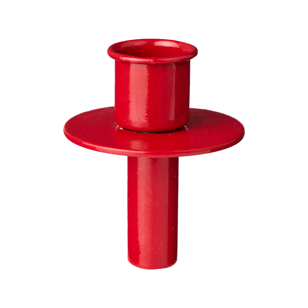 Red Candle Holder for Bottle 2.2cm - WowCornwall