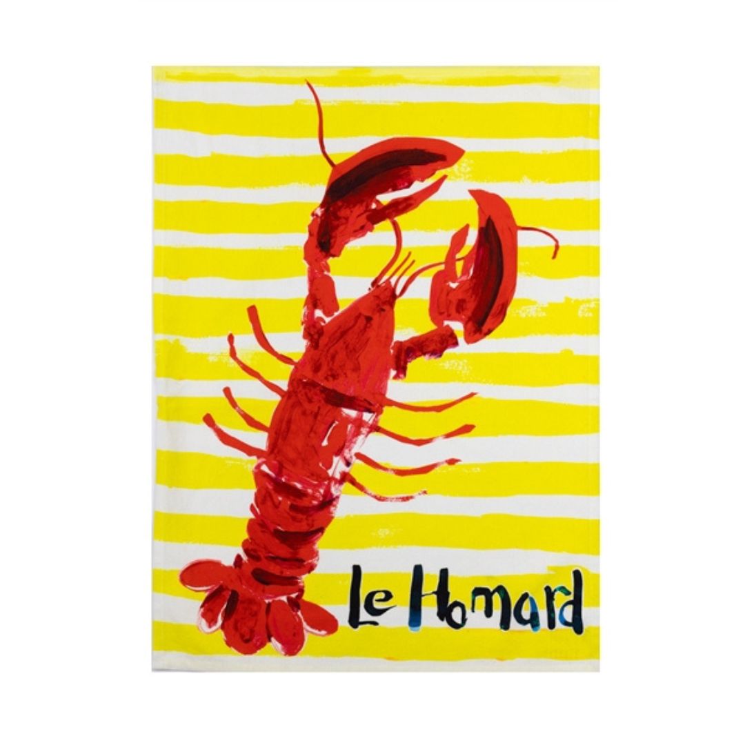 Le Homard Tea Towel - WowCornwall