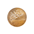 Robin and Mistletoe Round Platter - WowCornwall