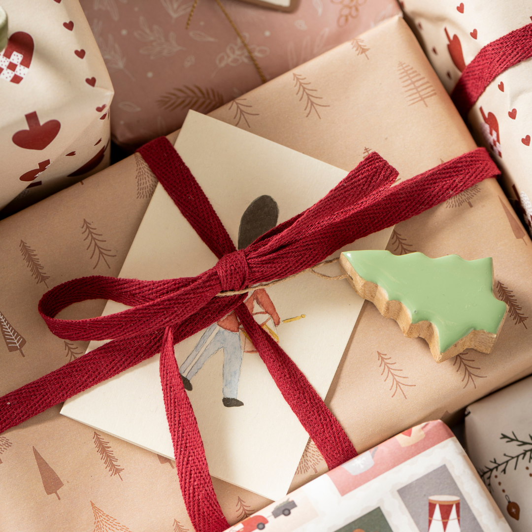 Cotton Ribbon in Bordeaux 5m - WowCornwall