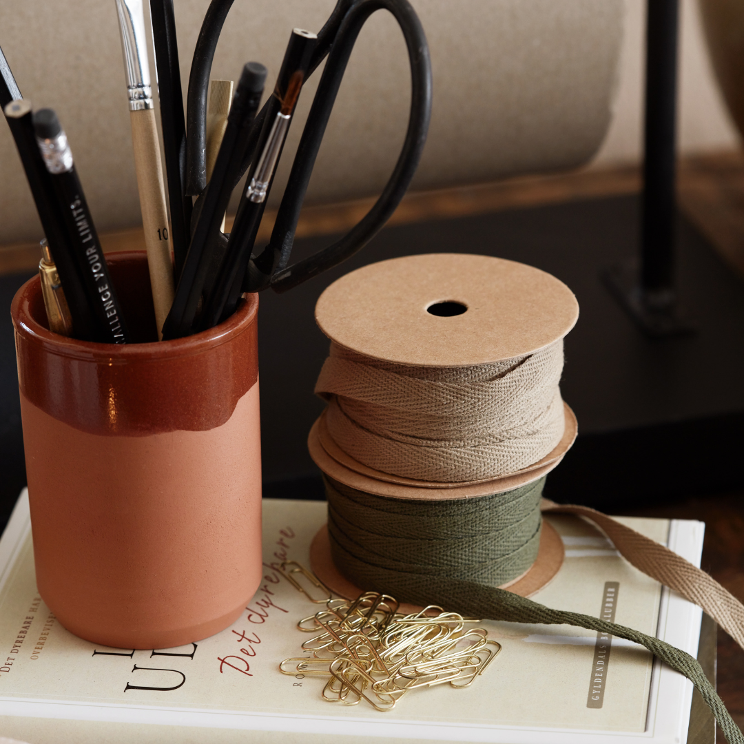 Cotton Ribbon in Moss Green 5m - WowCornwall