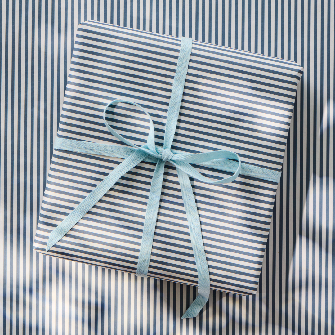 Cotton Ribbon in Light Blue 5m - WowCornwall