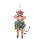 Christmas Party Mouse Felt Decoration - WowCornwall