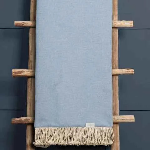Selkirk Woven Throw – Cornflower