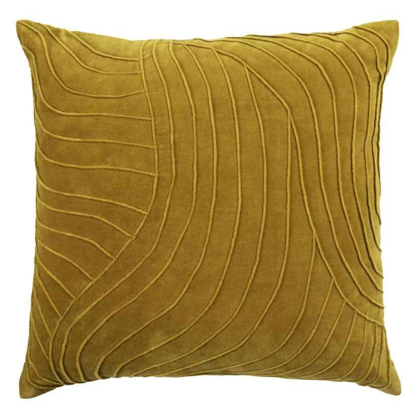 Rill Cushion - Mustard