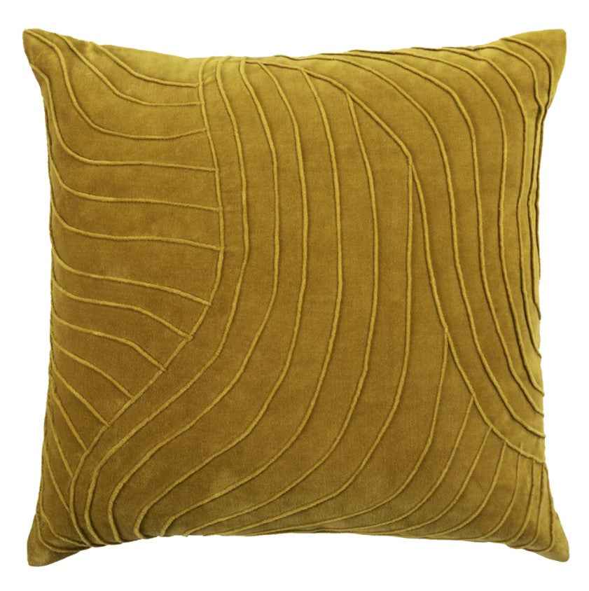 Rill Cushion - Mustard