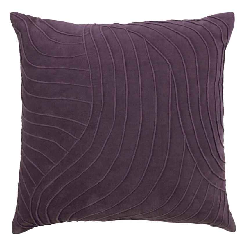Rill Cushion - Plum