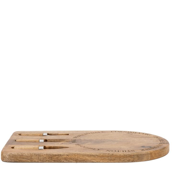 Wells Wooden Cheese Board Set - WowCornwall