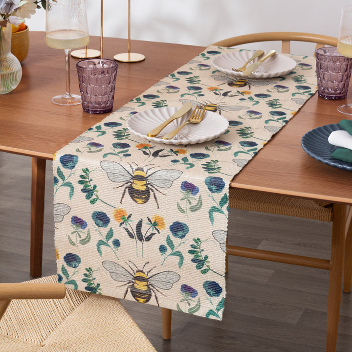 Wild Garden Indoor/Outdoor Table Runner, Two Sizes - WowCornwall