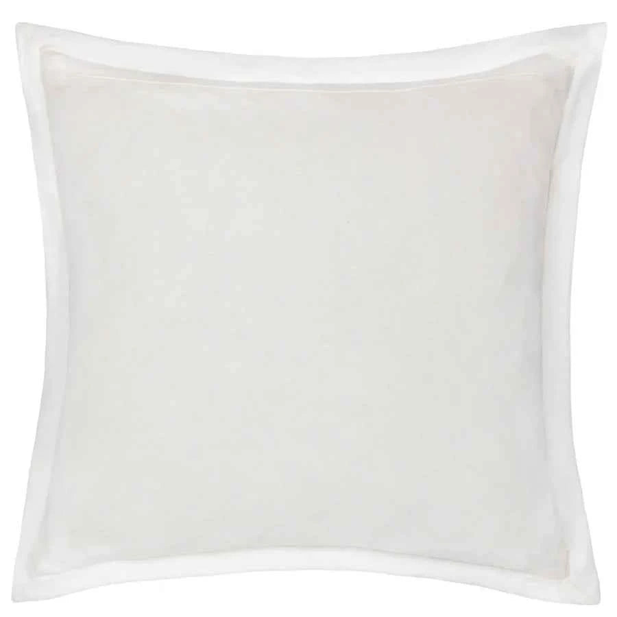 Winter Warmest Wishes Embroidered Cushion Natural