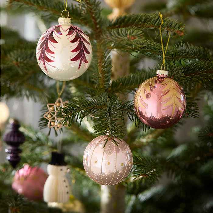 Seraphim Rose Glass Baubles, Boxed set of 4 (Ø8cm)