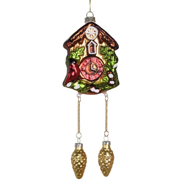 Festive cuckoo clock bauble Christmas Decoration - WowCornwall