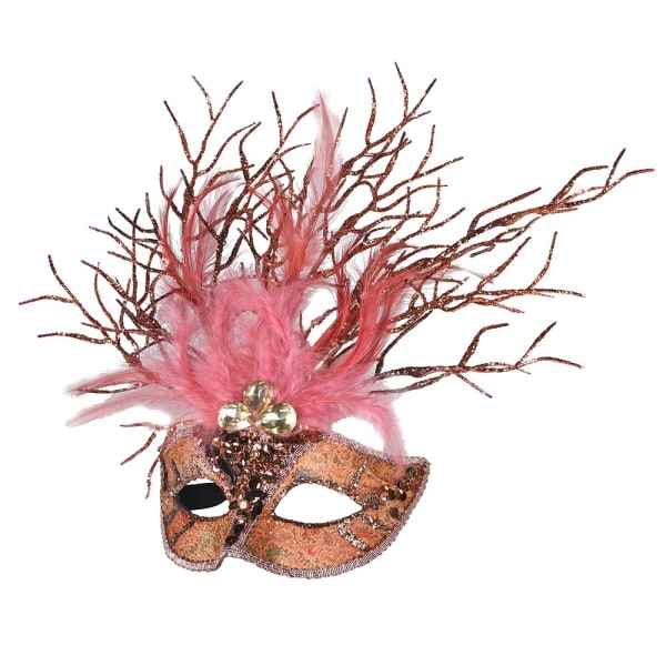 Pink Red Coral Effect Mask