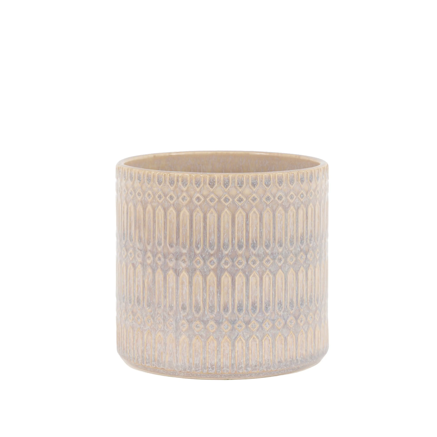 Alaro Embossed Planter Taupe
