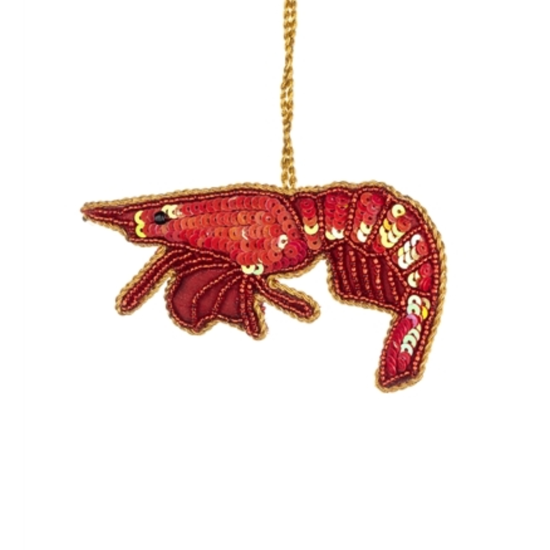 Beaded Prawn Decoration
