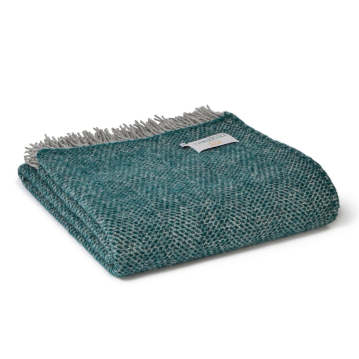 Beehive Emerald/Grey Throw Extra Large - WowCornwall
