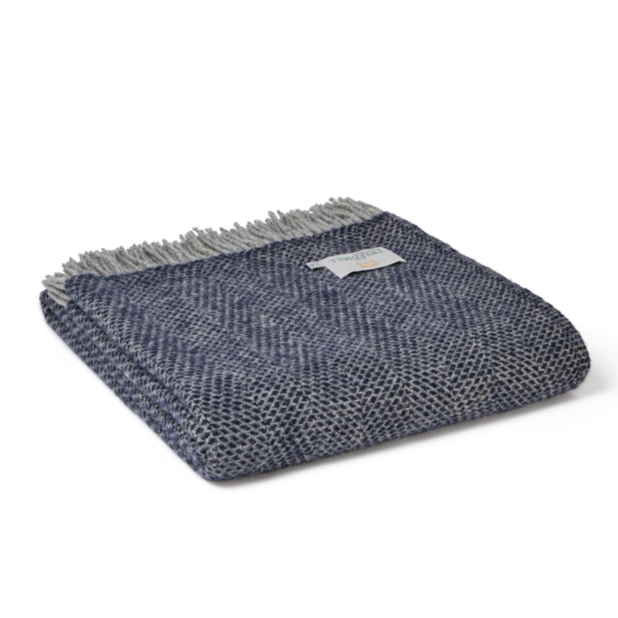 Beehive Navy & Grey Throw Extra Large - WowCornwall