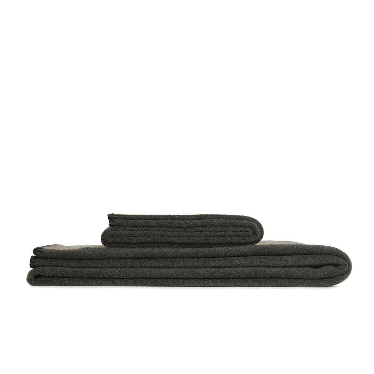 Tweedmill Fleece Throw in Charcoal, Chocolate & Silver Grey