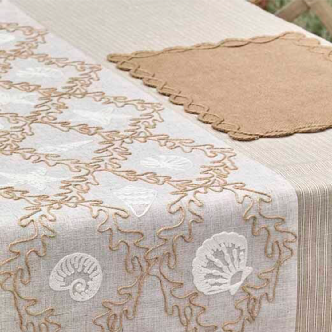 Embroidered Coastal Runner