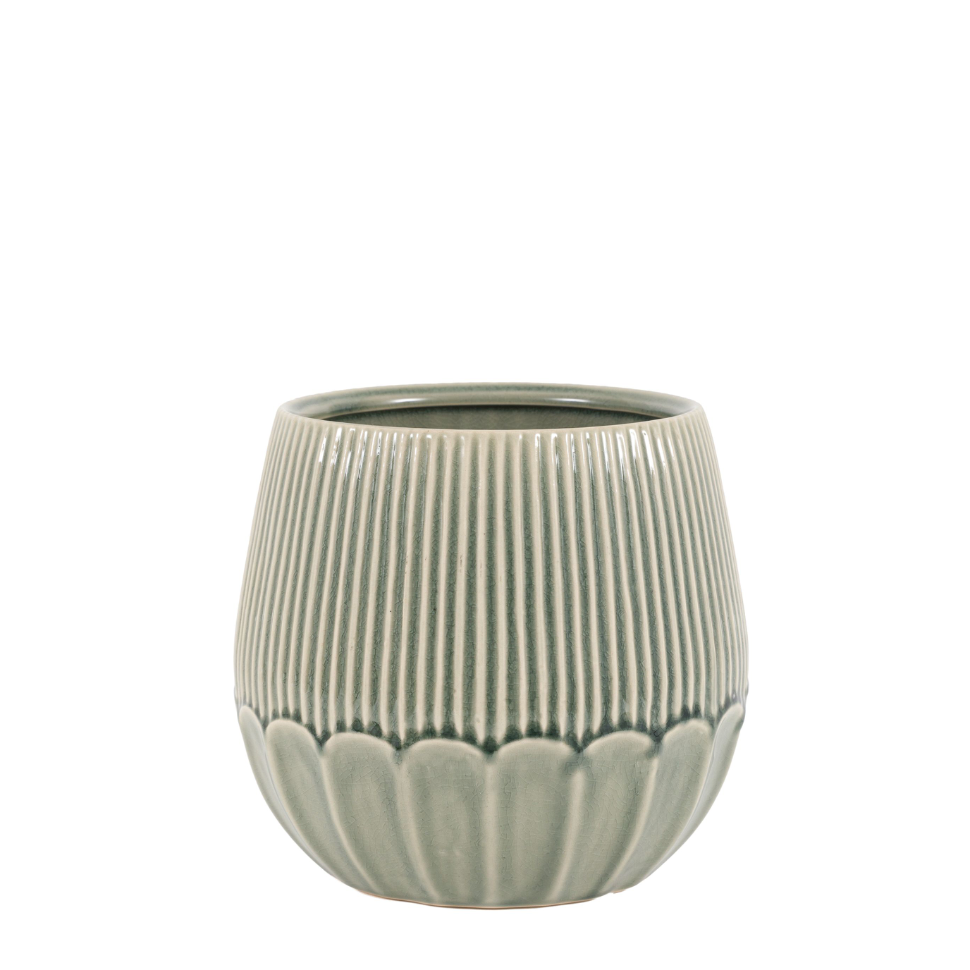 Elia Ceramic Planter Green