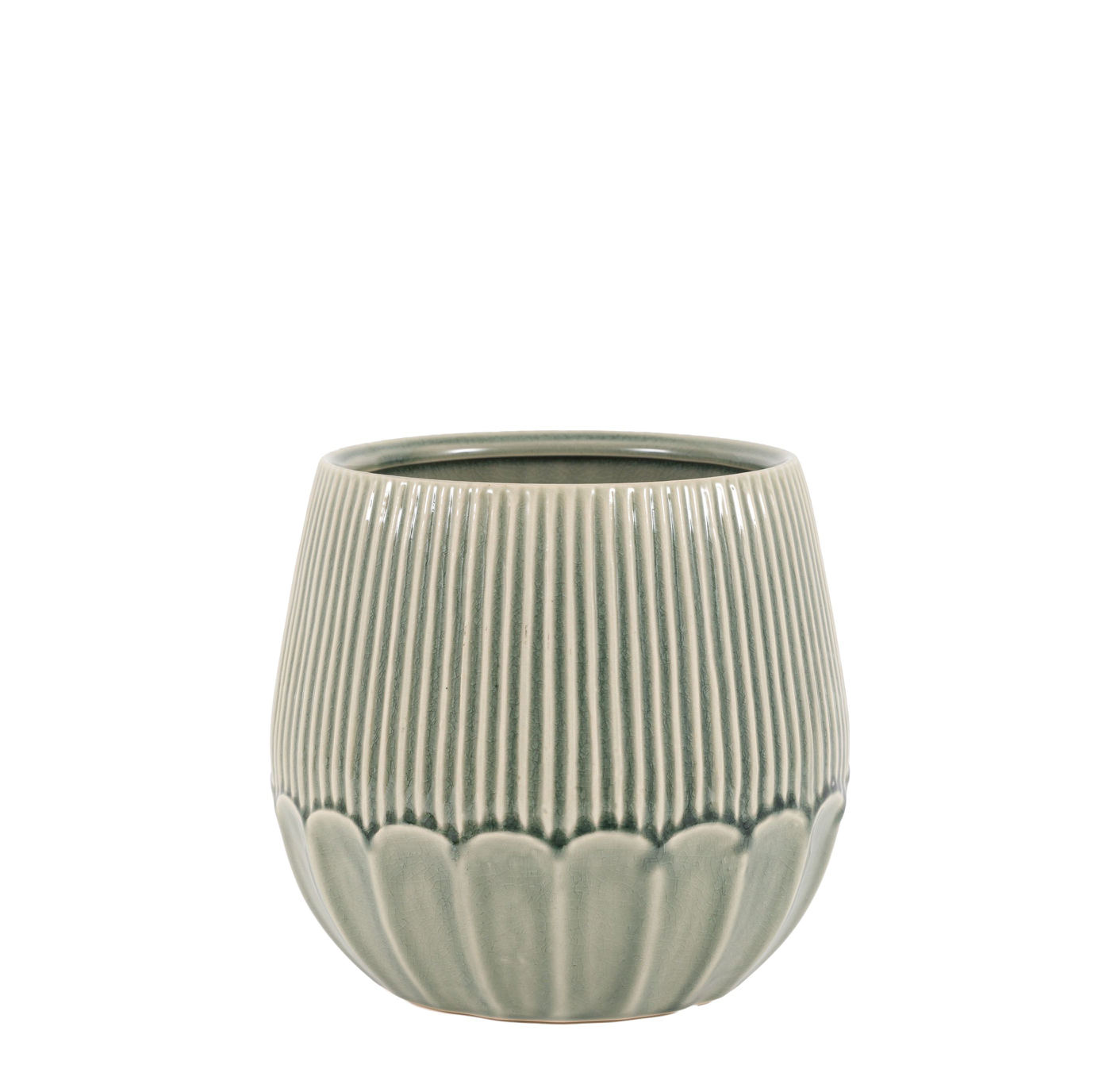 Elia Ceramic Planter Green