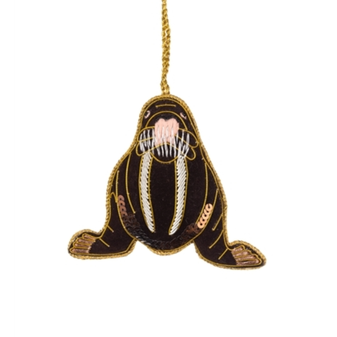 Embroidered Walrus Decoration