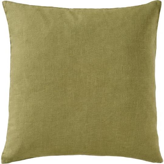 Linen Square Cushion, Herbal Green - WowCornwall