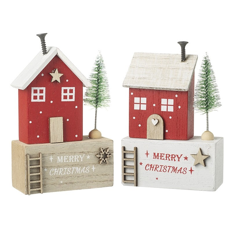 Merry Christmas House - two colour options - WowCornwall