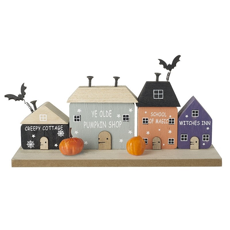 Wooden Halloween Houses Decoration - WowCornwall
