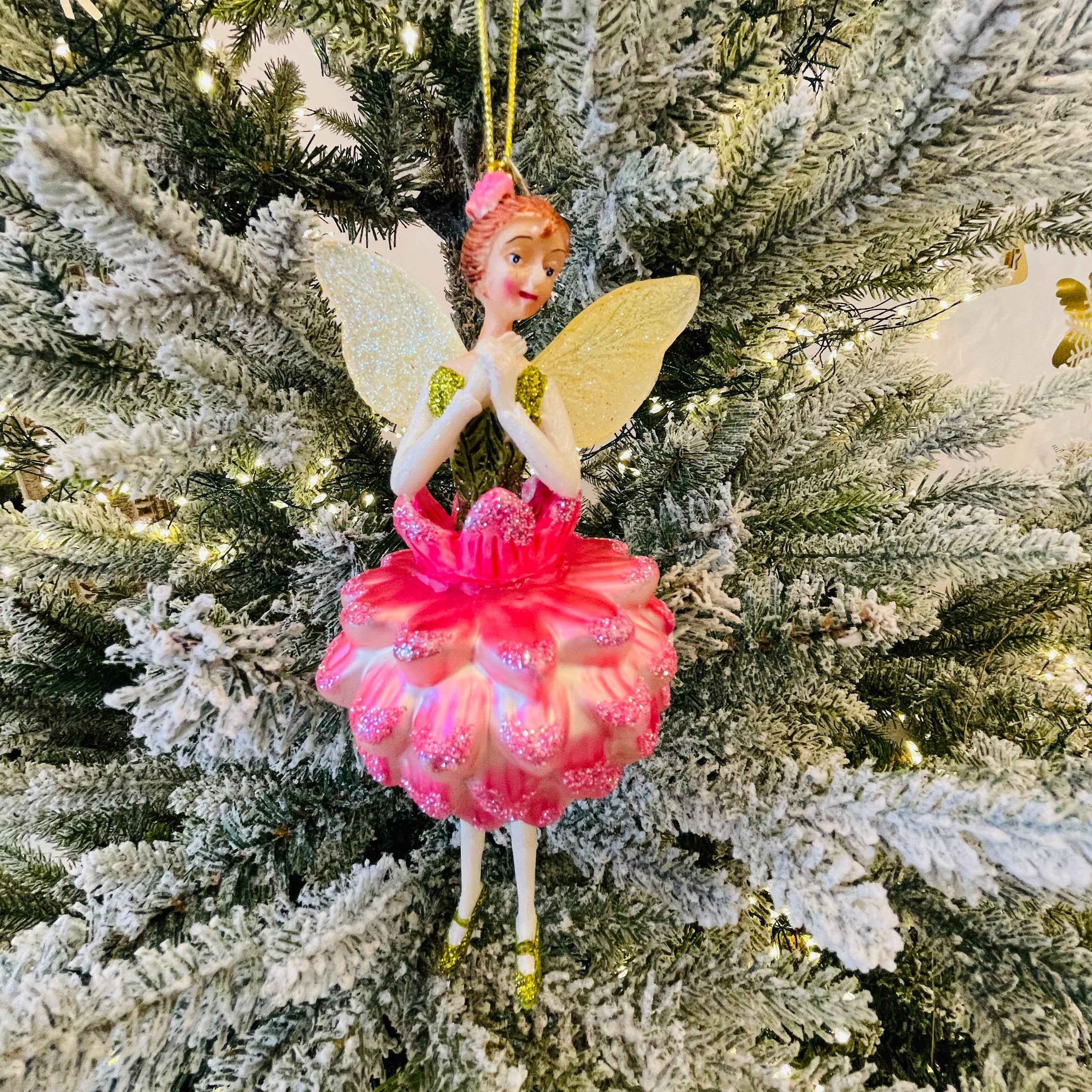 Fairy In Raspberry Dress