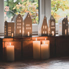 Porcelain Light House with Pitched Roof - WowCornwall