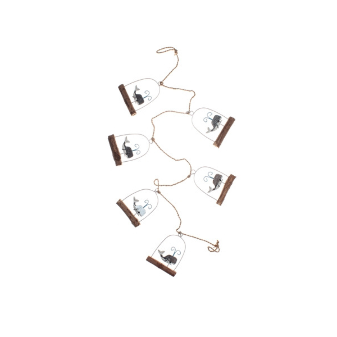 Mini Whale Garland - WowCornwall