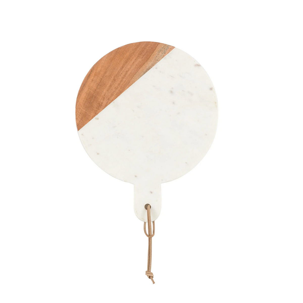 Novi Round Cheese Board White Marble