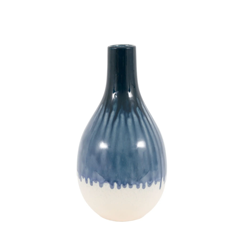 Orro Blue Organic Fade Ceramic Vase