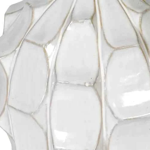 White Petal Effect Table Lamp with Shade