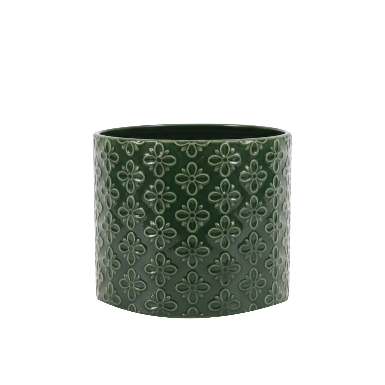 Selva Embossed Planter Green