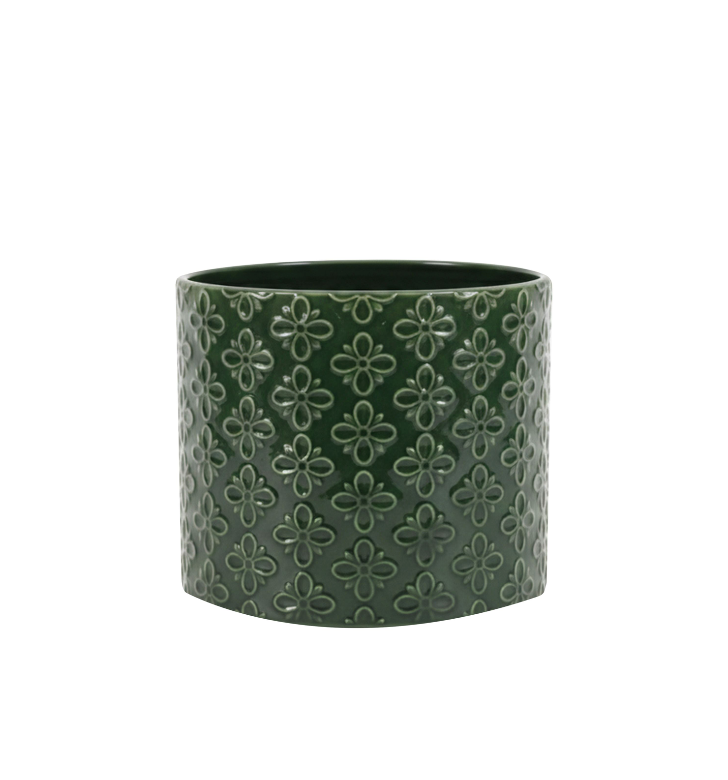 Selva Embossed Planter Green