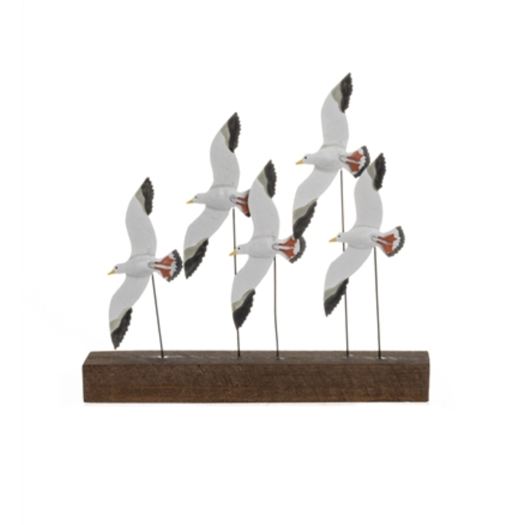 Soaring Seagulls Ornament