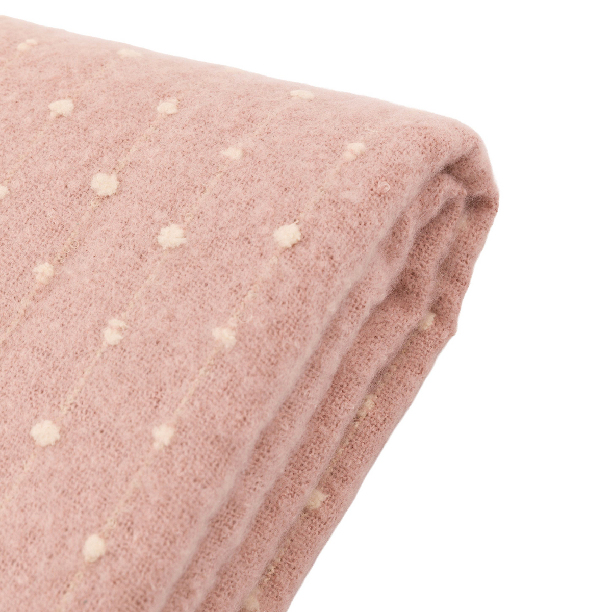 Dottie Faux Mohair Throw Rose Pink