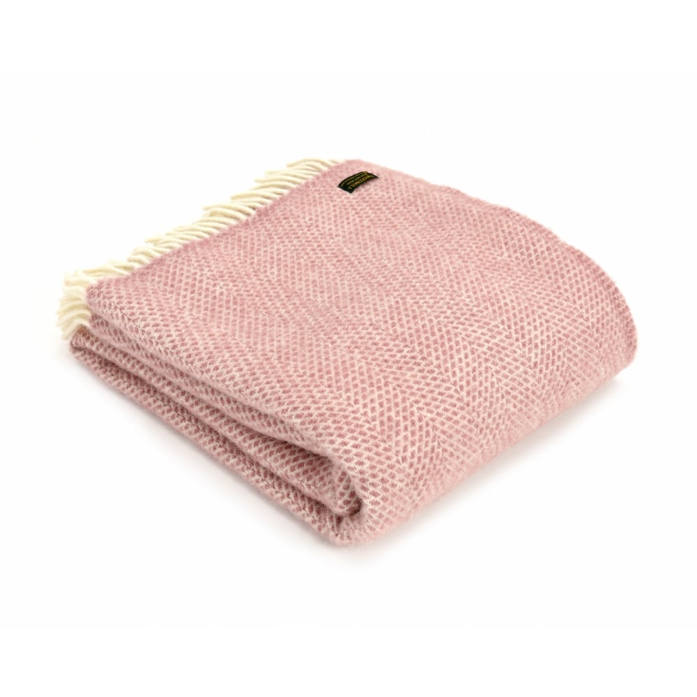 Beehive Dusky Pink Throw - WowCornwall