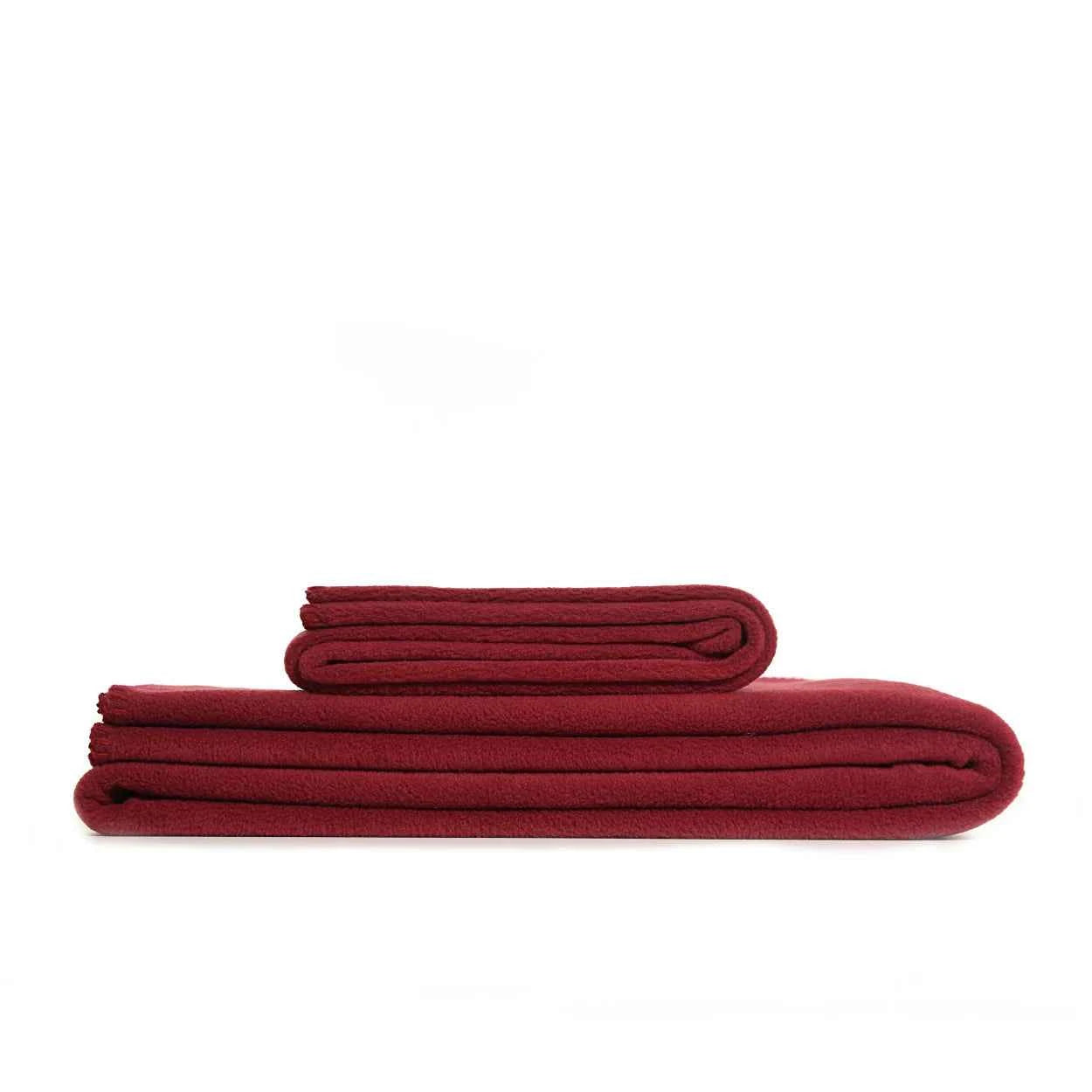 Tweedmill Fleece Throw in Plum, Wine, Red or Pastel Pink