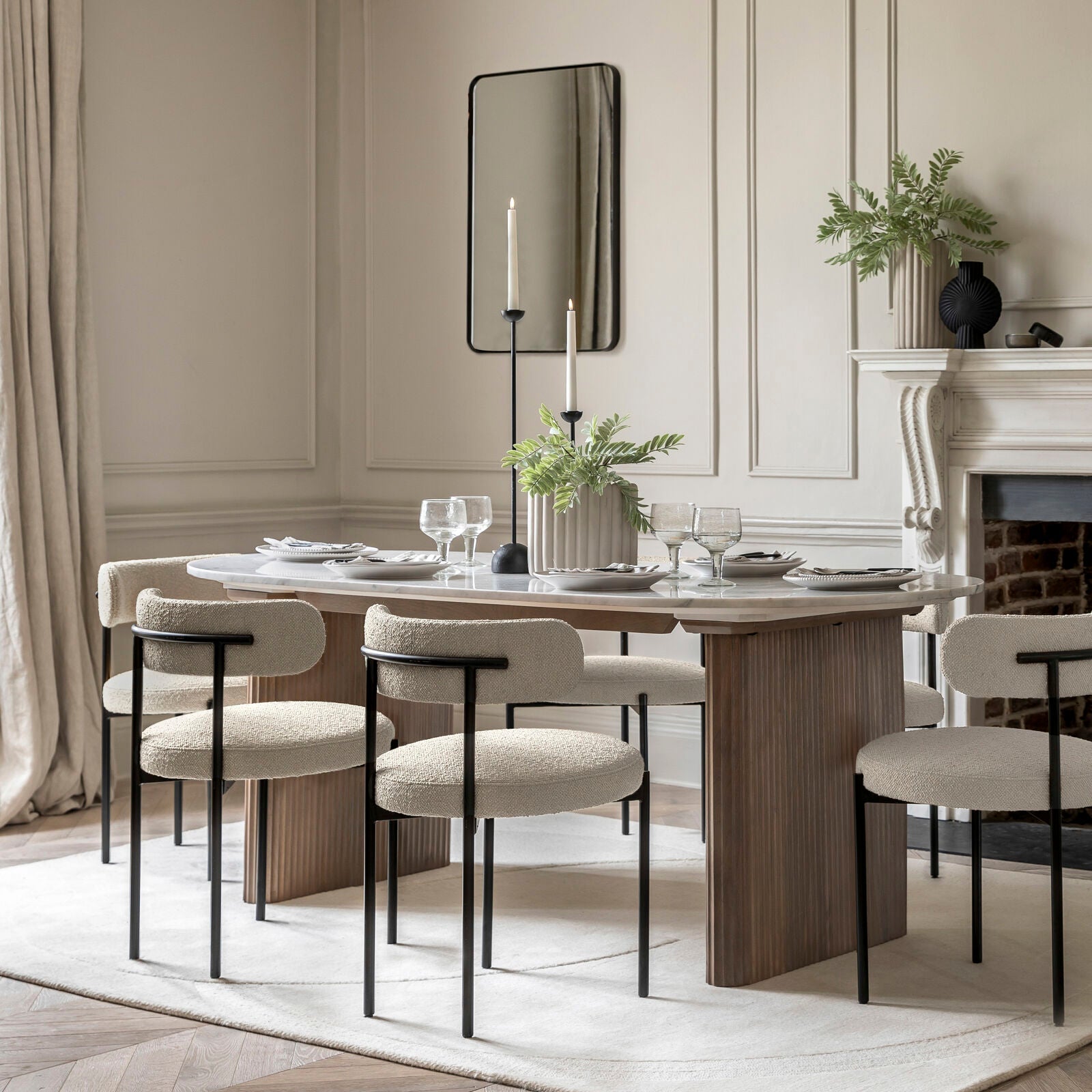 Glass & Marble Dining Tables