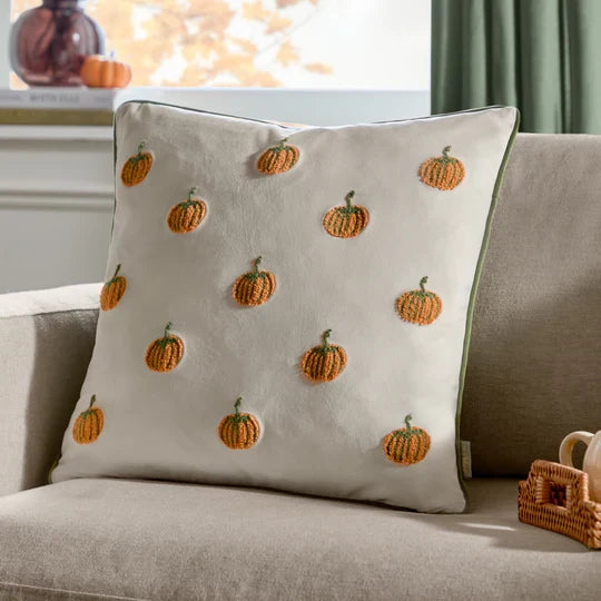 Pumpkin Spice Tufted Velvet Cushion - WowCornwall