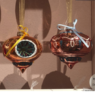 Glass Shiny Ornaments with Bow – Set of 6 Assorted - WowCornwall