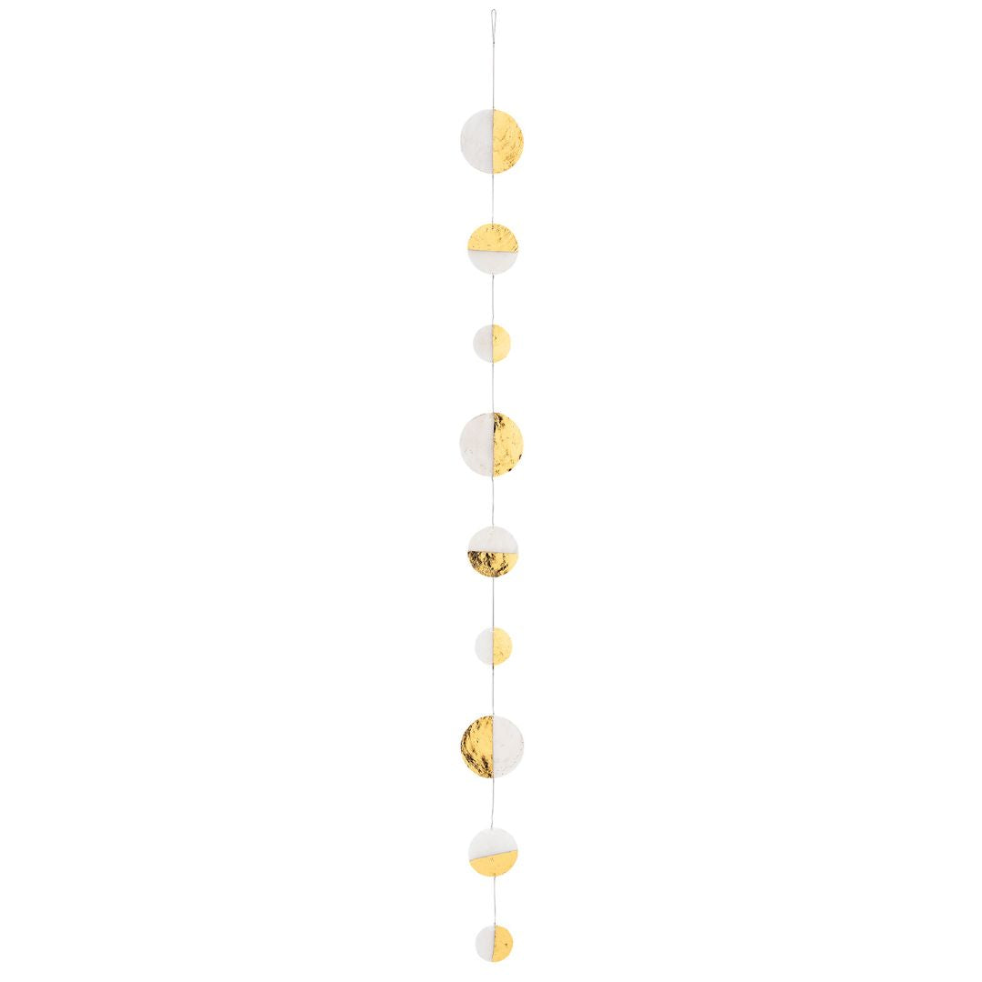 Capiz chain, Gold Christmas decoration by Rader - WowCornwall