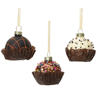 Glass Ornament with Paper Cup – Set of 3 Assorted Designs - WowCornwall