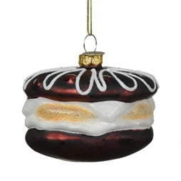 Chocolate sandwich glass ornament - WowCornwall